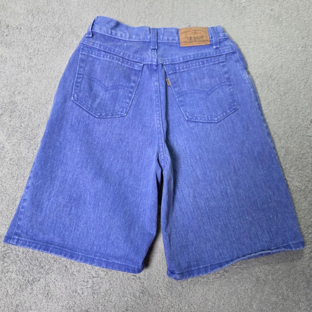 Levis Womens 6 900 Series Shorts Purple Blue High Waisted Orange Tab USA Made